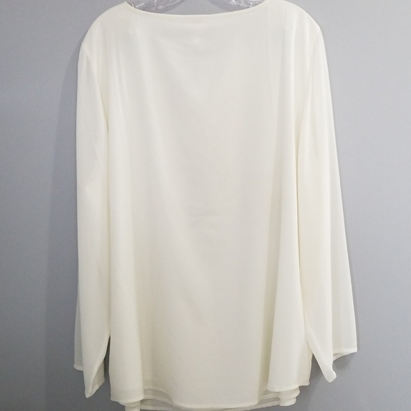 Chico's embellisted sheer- sleeves tunic size 3/XL - Picture 3 of 8